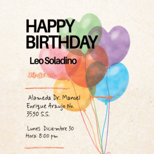 Me gustaría más que tenerte conmigo en el día de mi cumpleaños. ¡Estás invitado!.